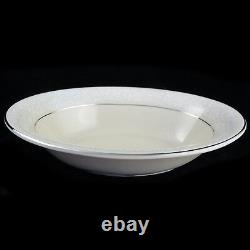 BROCADE IVORY/SILVER Pickard 5 piece place setting Made in USA hand decorated
