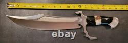Badass Blades Custom 18.0 D2 Steel Hunting Bowie Knife Antler Handle- BA730