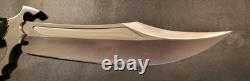 Badass Blades Custom 18.0 D2 Steel Hunting Bowie Knife Antler Handle- BA730
