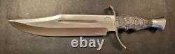 Badass Blades Handmade 18.0 D2 Steel Hunting Knife Exotic Wood Handle- BA727