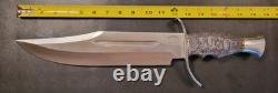 Badass Blades Handmade 18.0 D2 Steel Hunting Knife Exotic Wood Handle- BA727