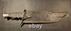 Badass Blades Handmade 18.0 D2 Steel Hunting Knife Exotic Wood Handle- BA727