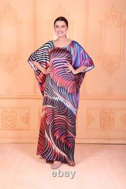 Beach Wear Silk kaftan Full length caftan dress beautiful designer silk dress