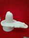 Beautiful Shivling Hand Made White Marble 8 Inches Height Idol Usa Seller