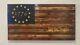 Betsy Ross 1776 American Flag Wooden We The People 37x19in Wall Art