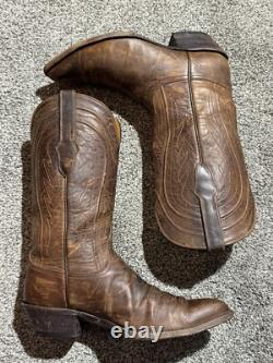 Black Jack Men's Cowboy Boots Size 9.5 B Goat J Toe, 4 Heel Hand Made In USA