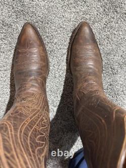 Black Jack Men's Cowboy Boots Size 9.5 B Goat J Toe, 4 Heel Hand Made In USA