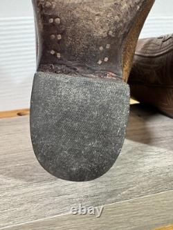 Black Jack Men's Cowboy Boots Size 9.5 B Goat J Toe, 4 Heel Hand Made In USA