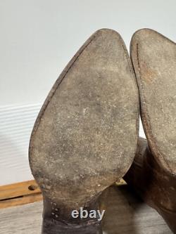 Black Jack Men's Cowboy Boots Size 9.5 B Goat J Toe, 4 Heel Hand Made In USA