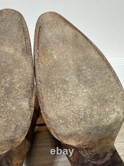 Black Jack Men's Cowboy Boots Size 9.5 B Goat J Toe, 4 Heel Hand Made In USA