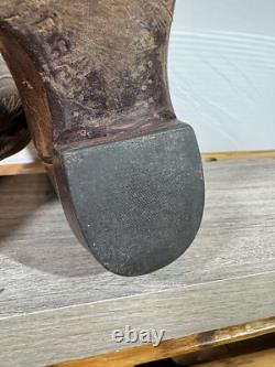 Black Jack Men's Cowboy Boots Size 9.5 B Goat J Toe, 4 Heel Hand Made In USA