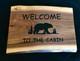 Black Walnut Welcome To The Cabin Custom Hand Made Live Edge Wood Sign Usa Made