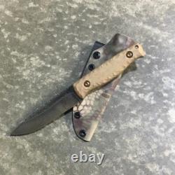 Blue Wasp Knives USA custom handmade outdoors bushcraft knife, EDC carbon steel