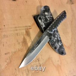 Blue Wasp Knives USA custom handmade outdoors bushcraft knife, EDC carbon steel