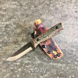 Blue Wasp Knives USA custom handmade outdoors bushcraft knife, EDC carbon steel