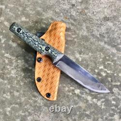 Blue Wasp Knives USA custom handmade outdoors bushcraft knife, EDC carbon steel