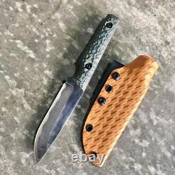 Blue Wasp Knives USA custom handmade outdoors bushcraft knife, EDC carbon steel