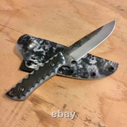 Blue Wasp Knives USA custom handmade outdoors bushcraft knife, EDC carbon steel
