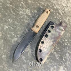 Blue Wasp Knives USA custom handmade outdoors bushcraft knife, EDC carbon steel