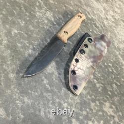 Blue Wasp Knives USA custom handmade outdoors bushcraft knife, EDC carbon steel