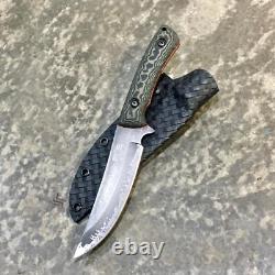 Blue Wasp Knives USA custom handmade outdoors bushcraft knife, EDC carbon steel