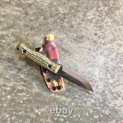 Blue Wasp Knives USA custom handmade outdoors bushcraft knife, EDC carbon steel