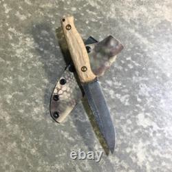 Blue Wasp Knives USA custom handmade outdoors bushcraft knife, EDC carbon steel