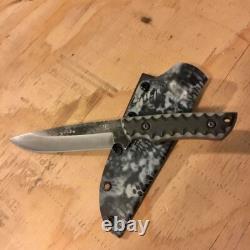 Blue Wasp Knives USA custom handmade outdoors bushcraft knife, EDC carbon steel