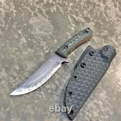 Blue Wasp Knives USA custom handmade outdoors bushcraft knife, EDC carbon steel