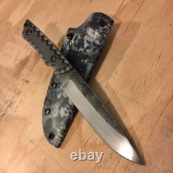 Blue Wasp Knives USA custom handmade outdoors bushcraft knife, EDC carbon steel