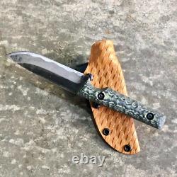 Blue Wasp Knives USA custom handmade outdoors bushcraft knife, EDC carbon steel