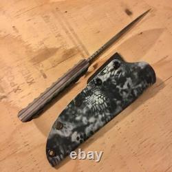 Blue Wasp Knives USA custom handmade outdoors bushcraft knife, EDC carbon steel