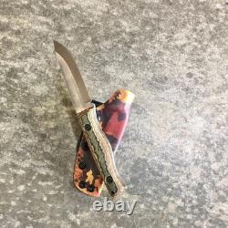 Blue Wasp Knives USA custom handmade outdoors bushcraft knife, EDC carbon steel