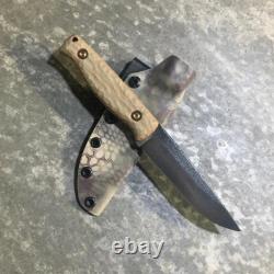 Blue Wasp Knives USA custom handmade outdoors bushcraft knife, EDC carbon steel
