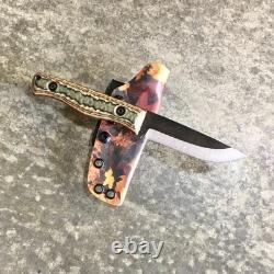 Blue Wasp Knives USA custom handmade outdoors bushcraft knife, EDC carbon steel