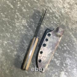 Blue Wasp Knives USA custom handmade outdoors bushcraft knife, EDC carbon steel