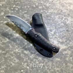 Blue Wasp Knives USA custom handmade outdoors utility knife, EDC carbon steel