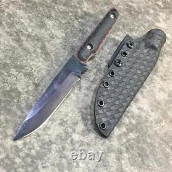 Blue Wasp knives USA custom handmade outdoors hunting knife carbon steel, EDC