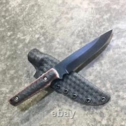 Blue Wasp knives USA custom handmade outdoors hunting knife carbon steel, EDC