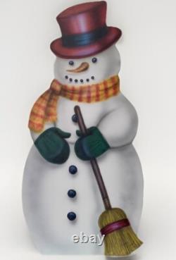 Boardwalk Original 46 Snowman with Broom Made in the USA Hand Signed/Dated