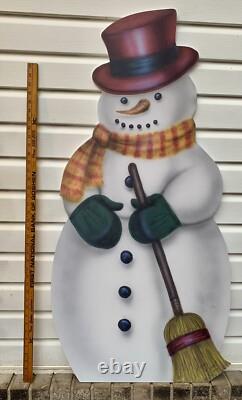 Boardwalk Original 46 Snowman with Broom Made in the USA Hand Signed/Dated