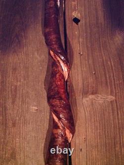 Brass HAME handle walking stick cane vine spiraled shaft custom made in the USA