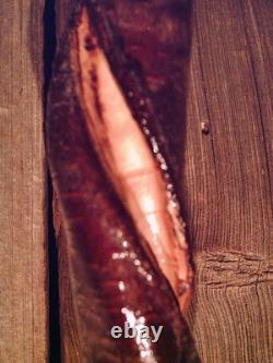 Brass HAME handle walking stick cane vine spiraled shaft custom made in the USA Brass HAME handle walking stick cane vine spiraled shaft custom made in the USA