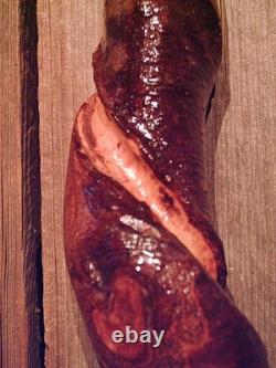 Brass HAME handle walking stick cane vine spiraled shaft custom made in the USA