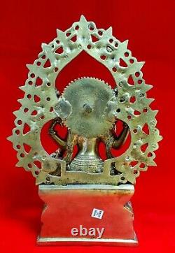 Brass lakshmi /Laxmi devi 10.5 inches tall hand made statue USA Seller fast ship