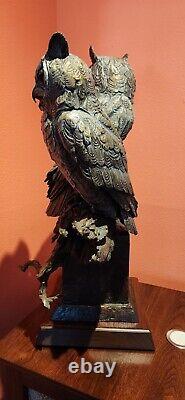 Bronze Sculture Ken Rowe Owl Rise of the Hunters Moon Masters (pre-owned) 1/35