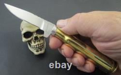 Bruce Gillespie Custom hand Made 50 Caliber Shell Handle EDC / Hunter O1 Tool St