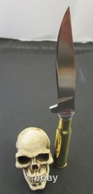 Bruce Gillespie Custom hand Made 50 Caliber Shell Handle EDC / Hunter O1 Tool St