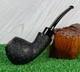 Buckeye Pipes Unsmoked Large Bent Brandy, Hand Made, Usa Black, Blast Finish
