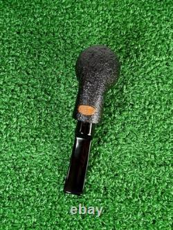 Buckeye Pipes UNSMOKED Large Bent Brandy, Hand Made, USA Black, Blast Finish